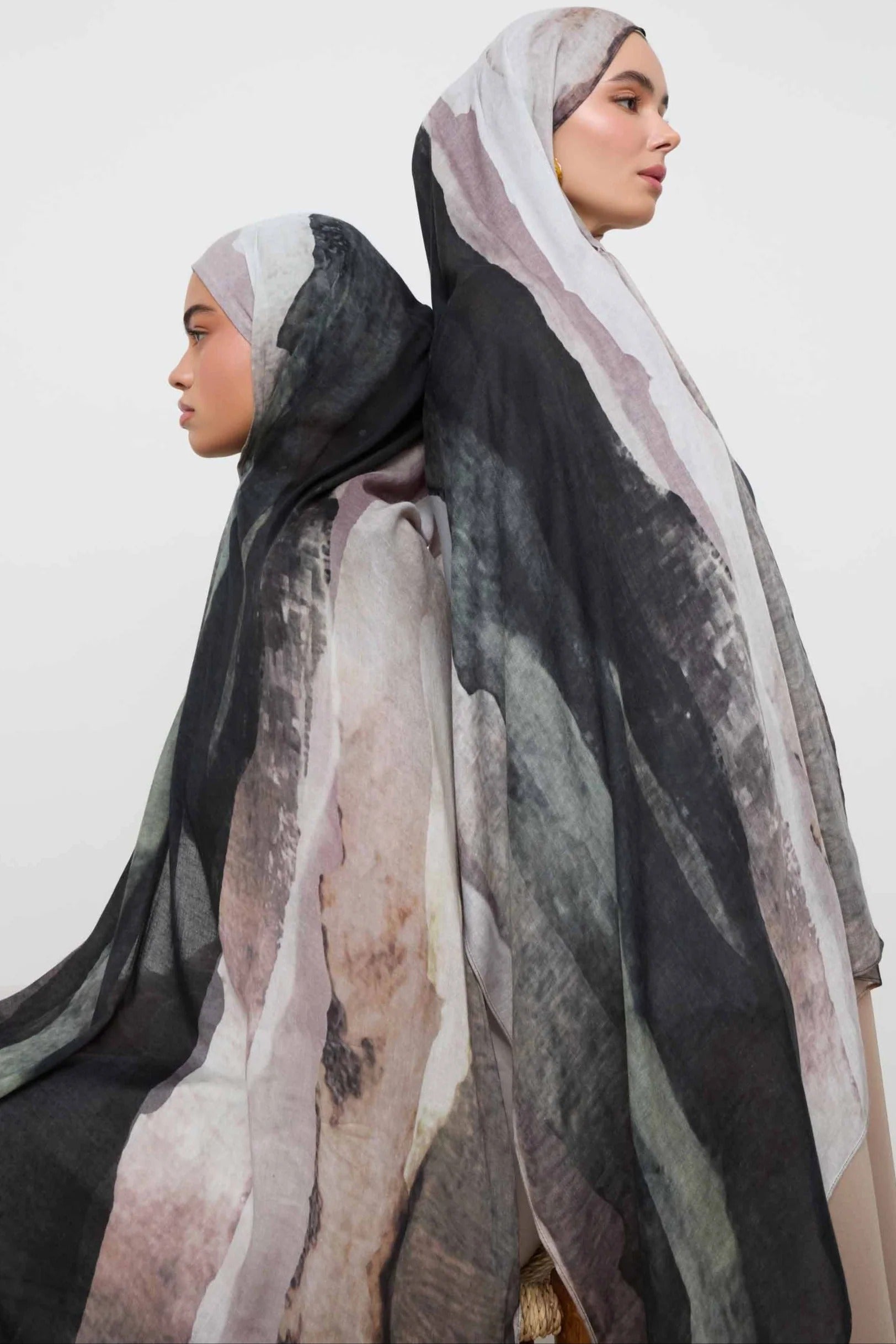 Printed Modal Hijab - Dune Sands