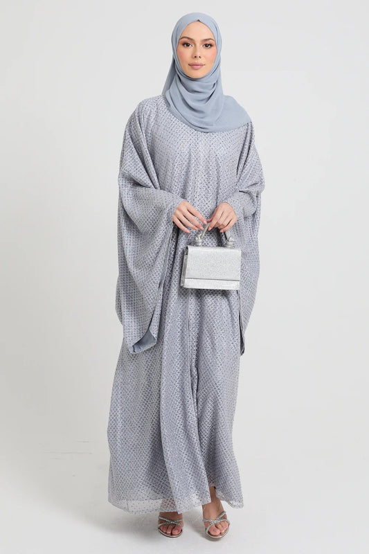 Luxury Moonlit Weave Open Abaya - Limited Edition
