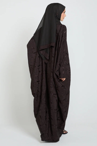 Premium Jacquard Closed Farasha - Nightshade Brown