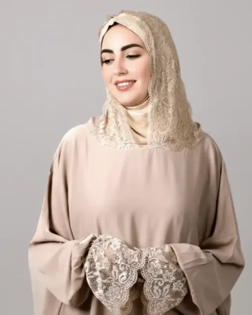 Abaya de prière avec Dentelle